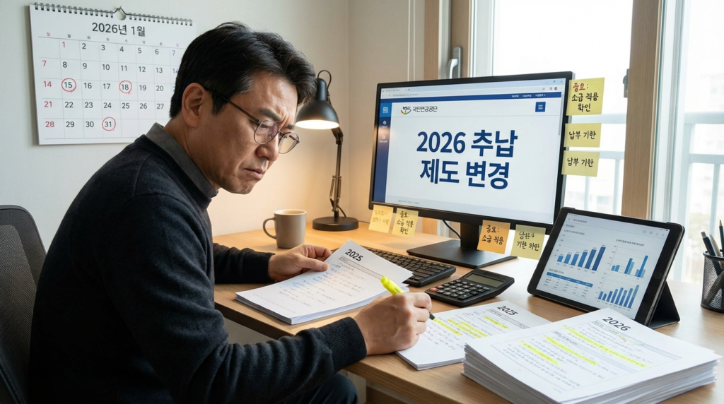 2026년 추납 제도 변경사항, 기존 가입자 기준 명확화