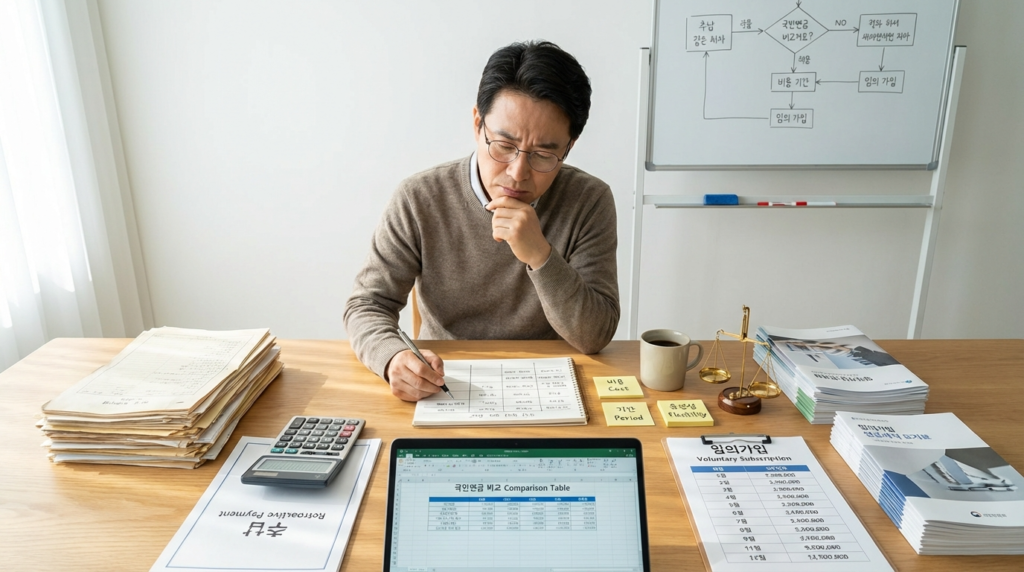 추납 vs 임의가입 뭐가 더 유리한지 상황별 비교